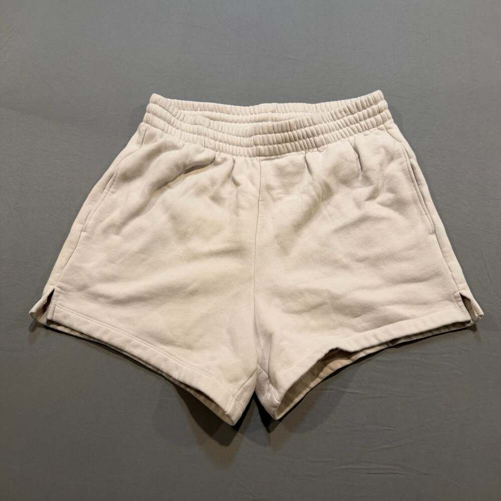Abercrombie & Fitch Fleece Lounge Shorts Beige Size L